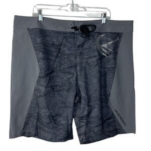 Legendary Anglers Fishing Shorts Men's 2XL‎ Gray  Lightweight Inseam 9.25"